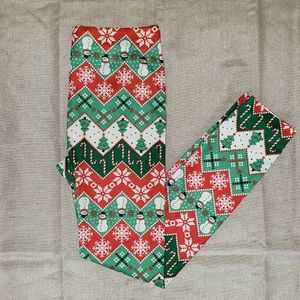 🏷 Christmas Leggings Sz 11/13